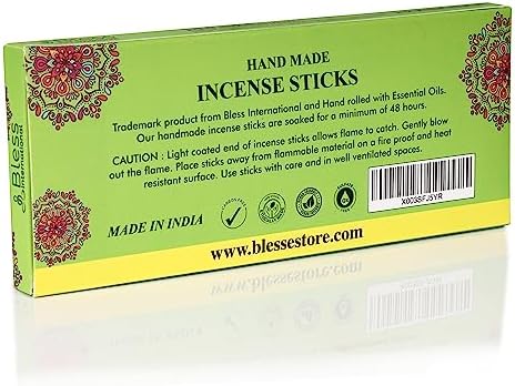 Bless-Organic-Green-Tea 100%-Natural-Handmade-Incense-Sticks