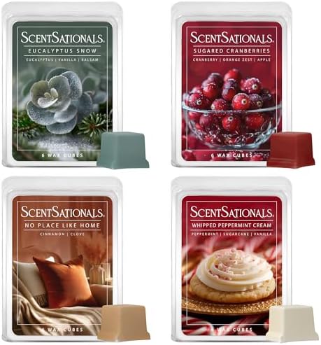 ScentSationals Happy Holidays - Christmas Wax Melts Variety Pack