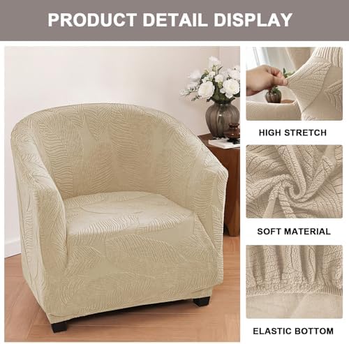 Eco-Ancheng Club Chair Slipcover Tub Chair Cover Stretch Armchair Covers