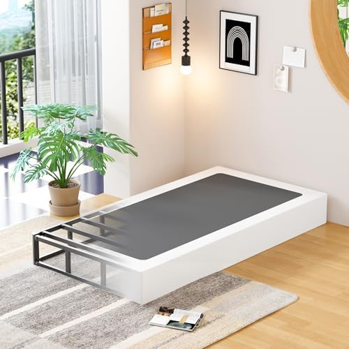 EMODA 9 Inch Twin Box Spring Heavy Duty Bed Base with Fabric Cover