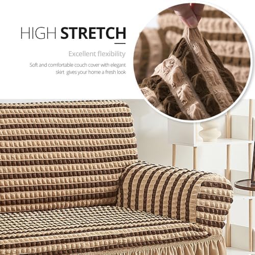 NICEEC Arm Chair Covers Armchair Covers Universal Slipcovers with Skirt