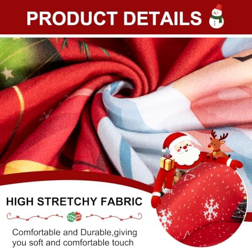 Club Chair Slipcover Christmas Tub Chair Cover Stretch Armchair Covers