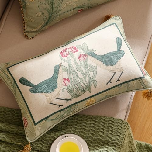 patdrea Designer French Vintage Throw Pillow Cover,12"x20"