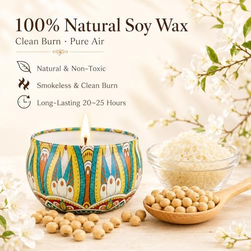 Scented Candles Gift Set, 12 Pack Travel Tin Candle Set, Gifts for Women