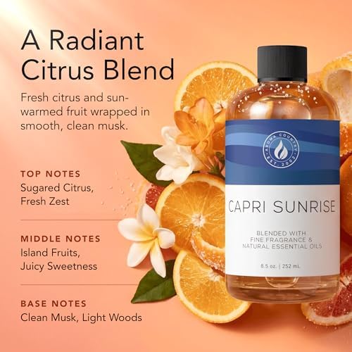 Aroma Country Capri Sunrise Luxury Diffuser Oil Refill (4 Fl Oz)