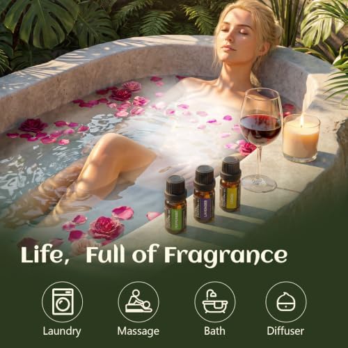 SACATR 24 Pcs Natural Essential Oil Set, Fragrance Oil Scent (24 * 5ml)