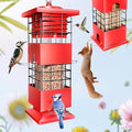 Squirrel Proof Bird Feeder,3.5Lb,4 Ports,Weight Activated,Easy Refill