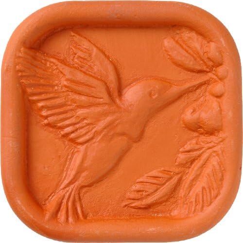 JBK Pottery Ceramic Clay Diffuser – Passive Aromatherapy Oil Diffuser for Essential Oils, Great Home Decor, Car & Office Desk, Patio Scent Warmer, Travel Size Gift, Small Mini Terracotta (Hummingbird)