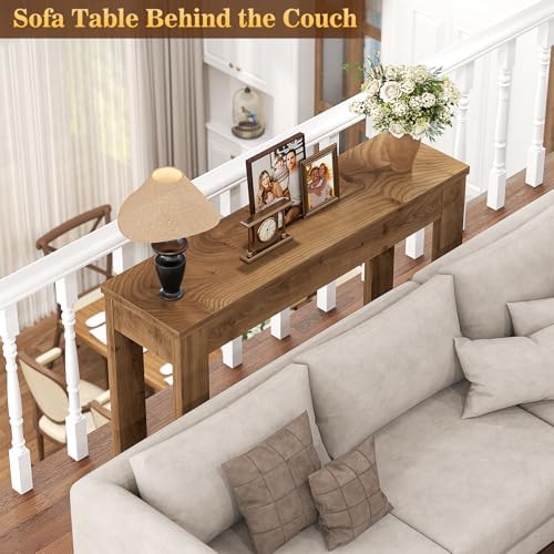 Armocity Small Console Table for Entryway, 32" Farmhouse Narrow Sofa Table