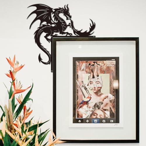 CUTHOLLOW Dragon Door Topper Sign Metal Wall Art Decor