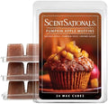 ScentSationals Pumpkin Apple Muffins Scented Fall Wax Melts 10oz (24 Cubes)