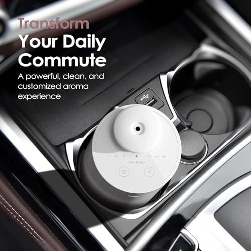 Airversa AN6 Waterless Diffuser for Essential Oil for Home, Room, White