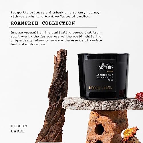 Hidden Label Black Orchid Scented Candle, 8.3 oz