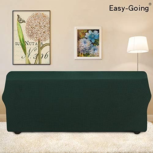 Easy-Going Stretch Couch Covers for Sofa Washable Large Dark Green