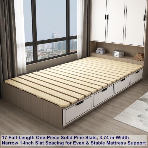 Foldable Floor Bed Frame for Japanese Futon Mattress Full Size