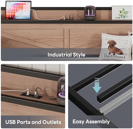 LIKIMIO Twin Daybed with Pop Up Trundle & Charging Station & Storage Shelf