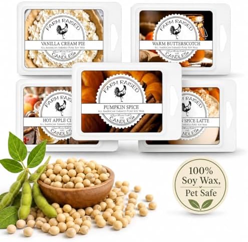 1 Pound- Pumpkin Patch Pack - American Made Soy - Hand Poured - Fall Wax Melts - Variety Pack, 5 Count