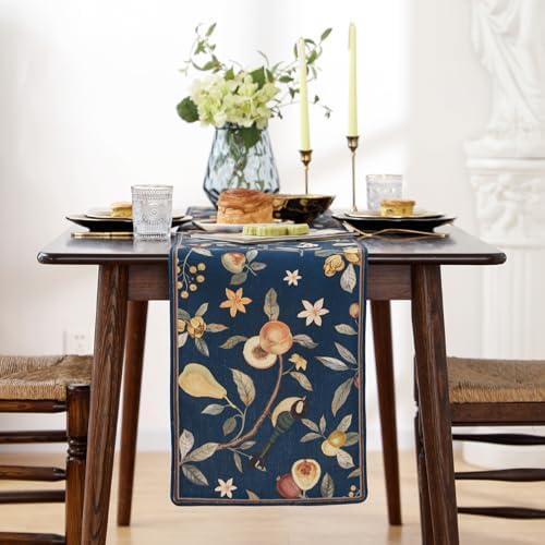 bilin gaier Designer Vintage French Long Table Runner,102"x12"