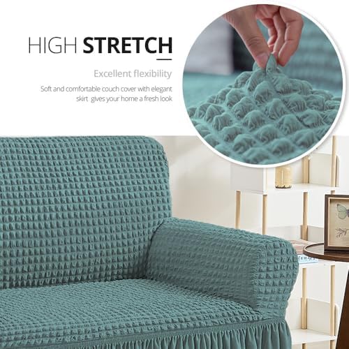 NICEEC Arm Chair Covers Armchair Covers Universal Slipcovers with Skirt
