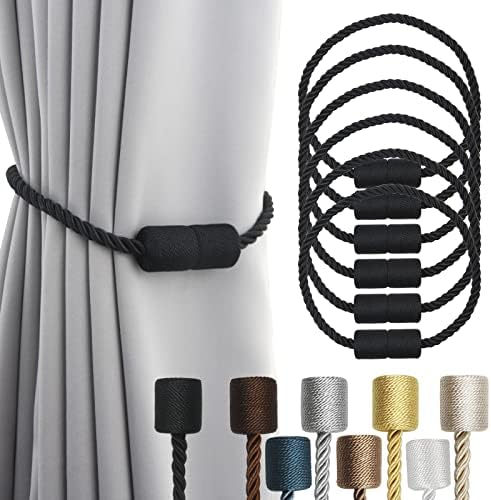 Magnetic Curtain Tiebacks Holdbacks Decorative Tie Backs for Windows Porlau