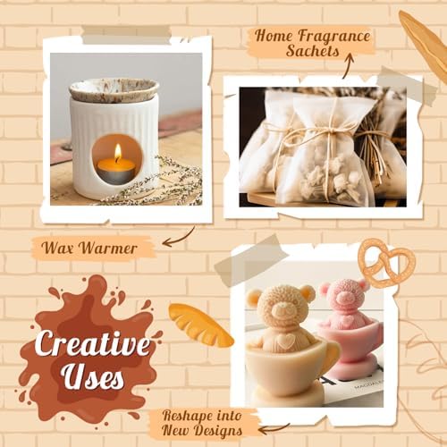Bakery Scented Wax Melts, 8 Pack Fall Soy Wax Cubes Autumn Strong Scent Tarts for Warmer - Pumpkin Pie, Vanilla Almond Biscuit, Toasted Coconut, Frosted Donut,Gingerbread Caramel,Cream Cupcake