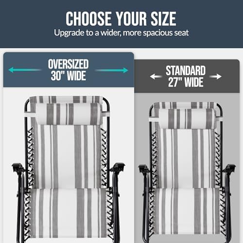 Best Choice Products Set of 2 Extra Wide Zero Gravity Chair Recliner
