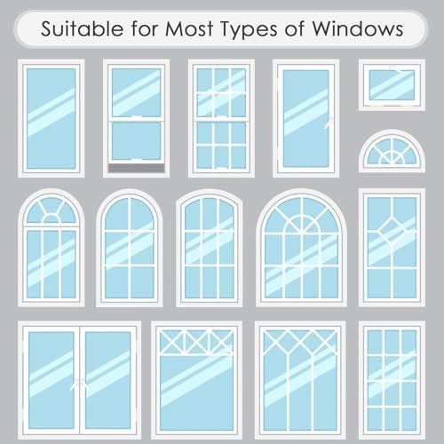 DKTIE Static Cling Decorative Window Film Easy to Install 35.4" x 78.7"