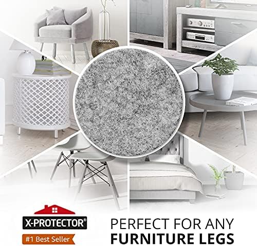 235 pc Gray Felt Furniture Pads X-Protector Huge Quantity of Furniture Pads