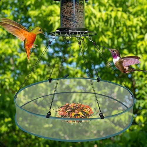 Bird Seed Catcher Tray for Hanging Bird Feeder Platform for Outdoor Feeders