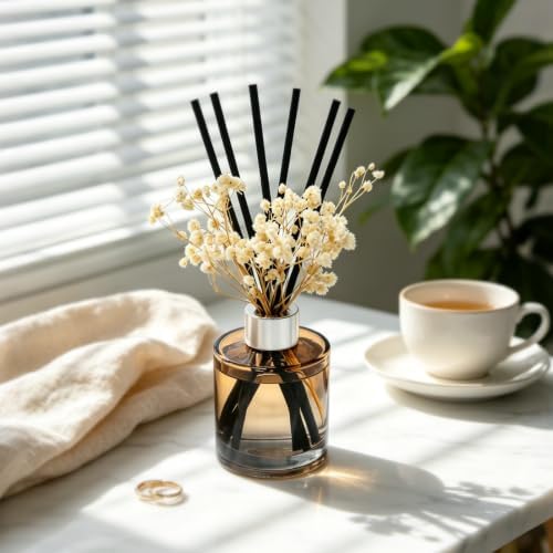 Brakula Reed Diffuser Set, Lavender Vanilla Scent, 4.06 fl oz Essential Oil