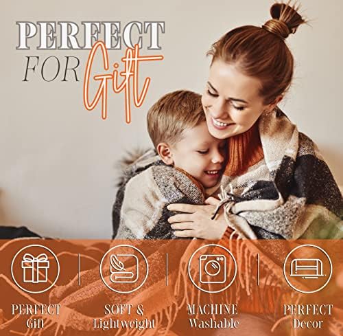 Elegant Comfort Lightweight Printed Throw Blanket- All Season, Ultra Soft, Cozy and Plush- Decorative Throw Blankets, Perfect for Lounging, 50 x 60 inches, Skull & Bones, Throw Blanket