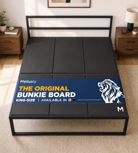 Original Bunkie Board King Size (76x80) - Under Bed Support, Black
