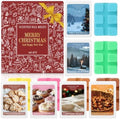 STRN Christmas Wax Melts, Fall Winter Scented Soy Wax Cubes, 6 Scents