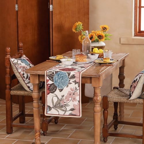 bilin gaier Designer Vintage French Small Table Runner,63"x12"
