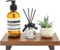 Acacia Wood Risers for Bathroom Tray Kitchen Counter Decor Sink Soap Dish