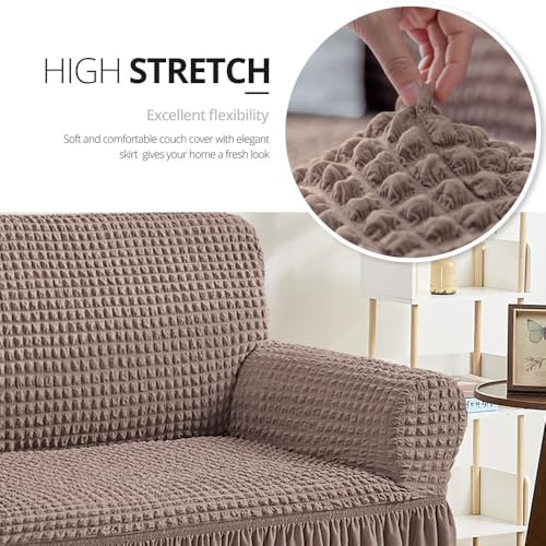 NICEEC Arm Chair Covers Armchair Covers Universal Slipcovers with Skirt