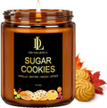 DL DREAMY DEWLA Fall Candle, Sugar Cookies Scented for Home, 7oz Soy Wax