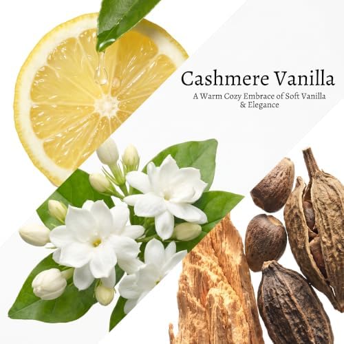 COCORRÍNA Cashmere Vanilla Reed Diffuser Refill, 3.38 fl oz, 6 Reeds