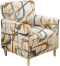 Accent Chair Covers with Arms Stretch Mid Century Modern Accent Chair Slipcovers 1-Piece Printed Banquet Arm Chair Cover Couch Sofa Covers Protector for Living Room Office Hotel #9