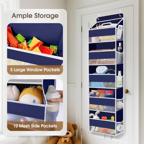 1Pack Over The Door Organizer Large Capacity Hanging Storage Room Organizer