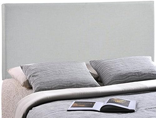 Modway Region Linen Fabric Upholstered Full Headboard in Gray
