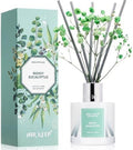 Airkeep Reed Diffuser Set,3.38 fl oz (100 ml) - Moss Eucalyptus Oil Diffusers with 8 Reed Sticks, Home Fragrance Reed Diffuser for Bathroom Shelf Decor