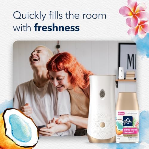 Glade Automatic Spray Air Freshener Refill, Tropical Blossoms, 2 Count