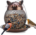 Cute Cat Shaped Bird Feeder for Outdoor Hanging, Garden Yard Decoration