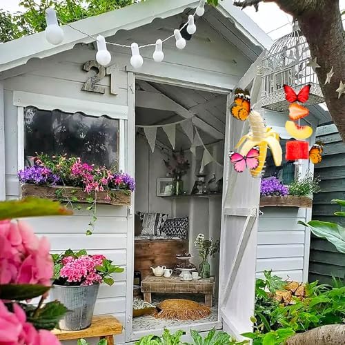 3 Pack Butterfly Banana Feeder Outdoor Banana Holder Set