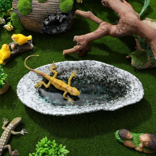 Toddmomy Ceramic Butterfly Puddler Bee Waterer Shallow Garden Watering Dish