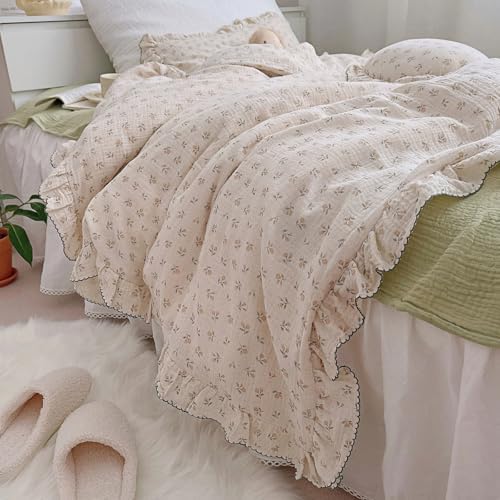 Cottage Floral Toddler Girls Duvet Cover 47"x59", Sprout, No Pillows