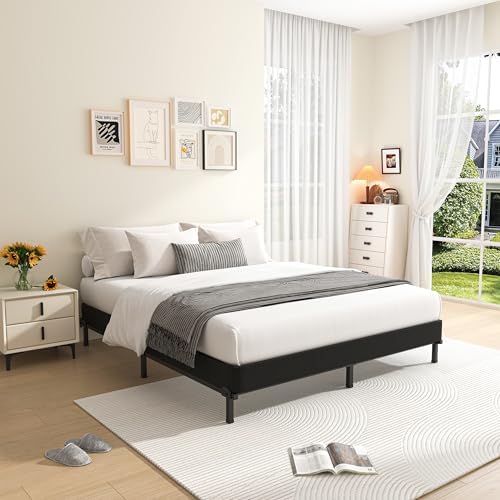 MAF 5 Inch King Box Spring Low Profile Metal Bed Base with BoxSpring Cover