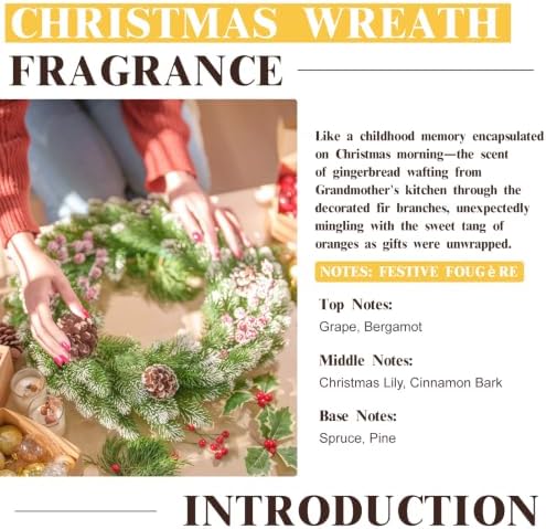 EUQEE Christmas Wreath Fragrance Oil for Holiday Party 2.02 Fl oz/ 60ml