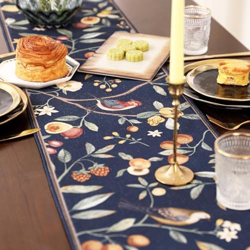 bilin gaier Designer Vintage French Long Table Runner,102"x12"